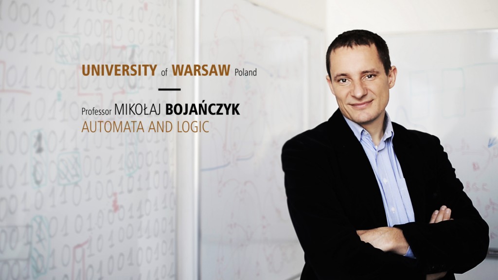 Movie about ERC grant for Professor M. Bojańczyk (open in a new window)
