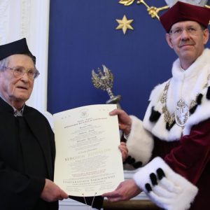 Dr. Sergei Kovalyov received an honorary doctorate degree of the University of Warsaw. Credit: M. Kluczek