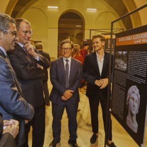 The opening of the exhibition “60 Years of the Research Centre in Cairo”. Credit: M. Jawornicki