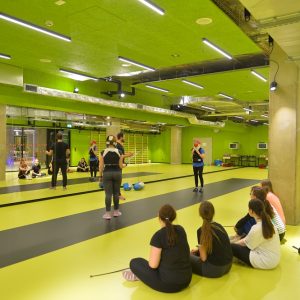 One of the new sports halls opened in the University of Warsaw Library undergrounds (first investments of the UW multiannual development plan).