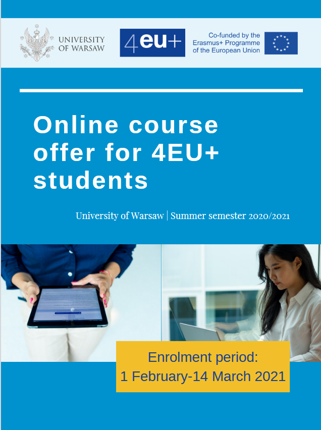 Online courses offer for 4EU+ students and doctoral candidates