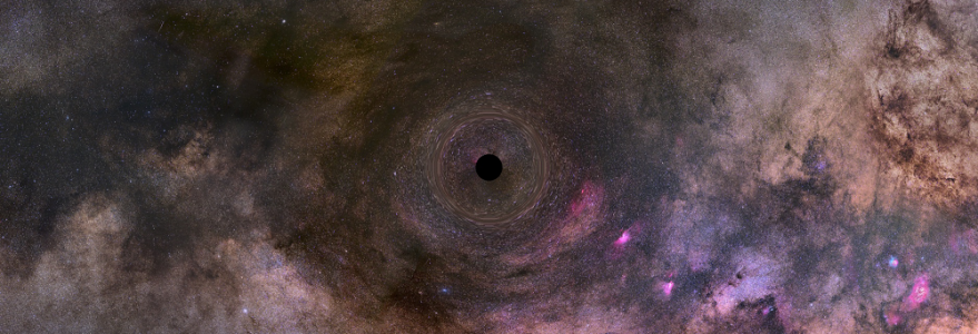 Black hole lensing. Credit: NASA