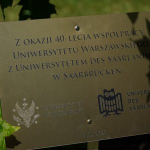 40th anniversary of the cooperation between the UW and Saarland University. Photo by J. Skrzeczkowski