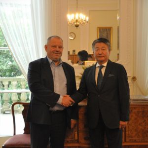Mongolian ambassador's visit to the UW. Photo: UW Promotion Office