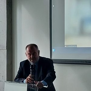 Prof. Alojzy Z. Nowak, the UW Rector during the conference at the Centre for French Culture and Francophone Studies. Source: UW's Press Office