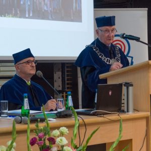 Opening ceremony of the 2023/2024 academic year at the Faculty of Journalism, Information and Book Studies. Credit: WDIB UW