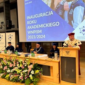 Opening ceremony of the 2023/2024 academic year at the Faculty of Political Science and International Studies. Credit: WNPiSM