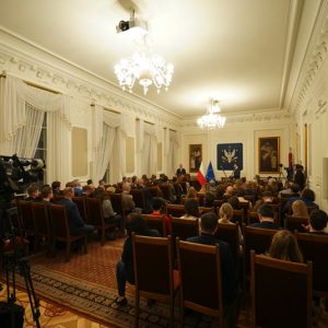 Minister Tomasz Siemoniak's visit to the UW. Photo by Mirosław Kaźmierczak/UW