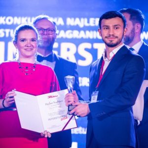 Heybat Naghiyev, UW student, the winner of the Interstudent competition. Photo by Anita Kot