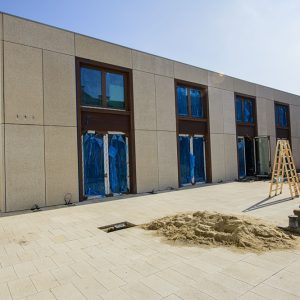 Construction of a new building on the upper courtyard of the UW campus at Krakowskie Przedmieście. Credit: UW