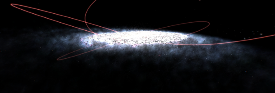 Galactic orbit of the Gaia BH3 system. Credit: ESA/Gaia/DPAC