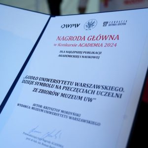 Presentation of the ACADEMIA 2024 awards. Photo by Jarosław Skrzeczkowski