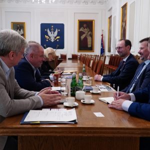 Meeting with the Rector of Masaryk University. Photo by Natalia Trzeciak/UW