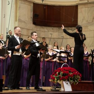 The Gala Concert in the Warsaw Philharmonic to celebrate the 100th Anniversary of the University of Warsaw Choir. Photo by Mirosław Kaźmierczak/UW