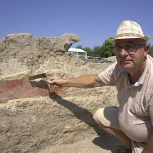 Prof. Piotr Dyczek, the Director of the UW’s Antiquity of Southeastern Research Centre during the excavations in Novae. Credit: UW’s Antiquity of Southeastern Research Centre