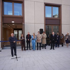 Opening of the building in the upper courtyard of the UW. Photo by Mirosław Kaźmierczak/UW