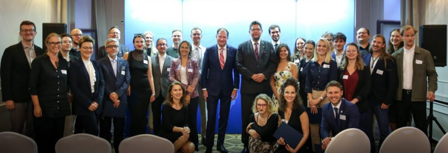 The graduation ceremony of this year's Fulbright programme grantees took place on 13th September. Credit: Fulbright Poland