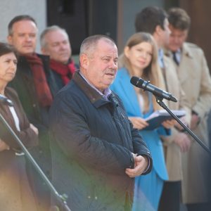 Opening of the building in the upper courtyard of the UW. Photo by Mirosław Kaźmierczak/UW