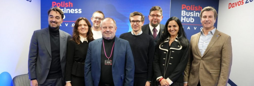 UW representatives at events surrounding the 55th World Economic Forum in Davos. Credit: UW