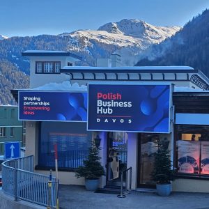 Polish Business Hub in Davos. Credit: UW