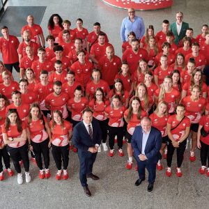 Press conference before the departure of the Polish team for the 32nd Summer FISU World University Games. Credit: Rafał Oleksiewicz