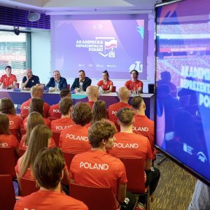 Press conference before the departure of the Polish team for the 32nd Summer FISU World University Games. Credit: Rafał Oleksiewicz