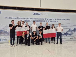 The Polish team at the International Olympiad in Artificial Intelligence in Beijing. Source: Facebook.com/Olimpiada Sztucznej Inteligencji