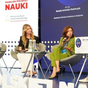 Panel on the role of women in science. Credit: Mirosław Kaźmierczak/UW