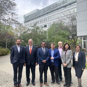 Visit of the American delegation to the University of Warsaw. Credit: UW’s Business Centre