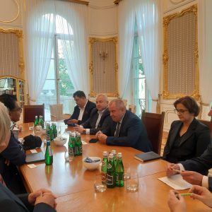 Visit of the American delegation to the University of Warsaw. Source: UW’s Press Office