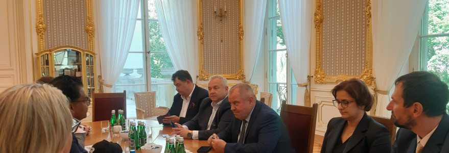Visit of the American delegation to the University of Warsaw. Source: UW’s Press Office