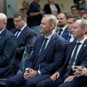 Meeting with the President of Poland at the University of Warsaw. Credit: Mirosław Kaźmierczak/University of Warsaw