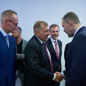 Meeting with the President of Poland at the University of Warsaw. Credit: Mirosław Kaźmierczak/University of Warsaw