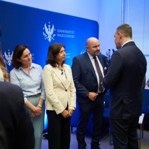Meeting with the President of Poland at the University of Warsaw. Credit: Mirosław Kaźmierczak/University of Warsaw
