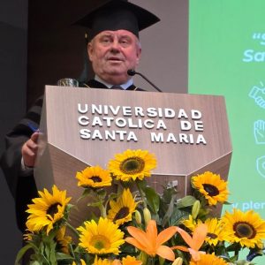 The ceremony of awarding the honoris causa doctorate to Prof. Alojzy Z. Nowak, Rector of the University of Warsaw. Credit: UW