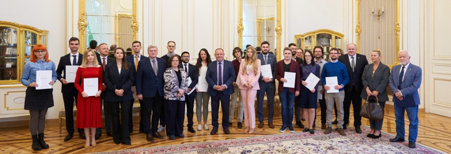 Scholarships for outstanding young scientists. Credit: Mirosław Kaźmierczak/UW