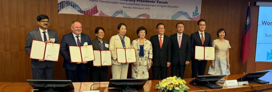 University of Warsaw at the 75th Anniversary Celebrations of Tamkang University. Credit: UW