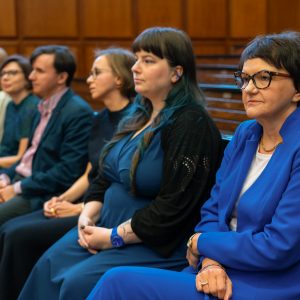 The ceremony of awarding the UW Rector’s Teaching Award. Credit: Mirosław Kaźmierczak/University of Warsaw