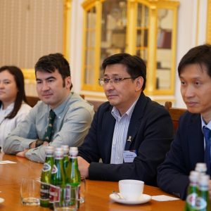 Meeting with the delegation from the Chinese University of Hong Kong. Credit: Mirosław Kaźmierczak/UW