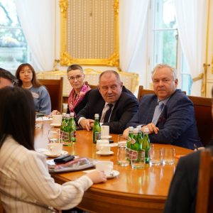 Meeting with the delegation from the Chinese University of Hong Kong. Credit: Mirosław Kaźmierczak/UW