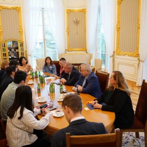 Meeting with the delegation from the Chinese University of Hong Kong. Credit: Mirosław Kaźmierczak/UW