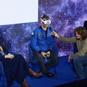 Finale of the “IGNIS” tour with Dr Eng. Sławosz Uznański-Wiśniewski at the University of Warsaw. Credit: UW