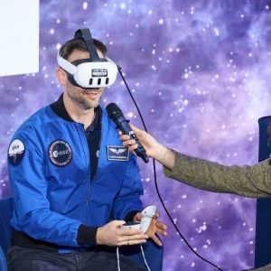 Finale of the “IGNIS” tour with Dr Eng. Sławosz Uznański-Wiśniewski at the University of Warsaw. Credit: UW