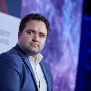 Finale of the “IGNIS” tour with Dr Eng. Sławosz Uznański-Wiśniewski at the University of Warsaw. Credit: UW