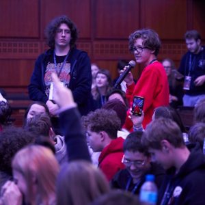 Finale of the “IGNIS” tour with Dr Eng. Sławosz Uznański-Wiśniewski at the University of Warsaw. Credit: UW