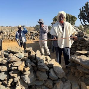 Researchers from the University of Warsaw in Negash. Credit: private archive