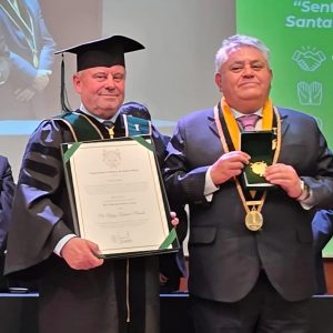Prof. Alojzy Z. Nowak, the UW Rector, received an honorary doctorate from the Catholic University of Santa Maria in Arequipa (Peru). Source: UW