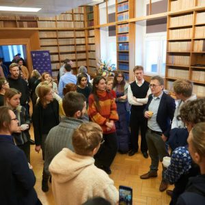 Lecture by Prof. Ben L. Feringa at the UW. Credit: Mirosław Kaźmierczak/UW