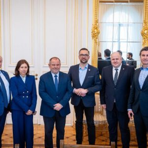 Visit of Marcin Kulasek, Minister of Science and Higher Education, to the UW. Credit: Przemek Krysiak