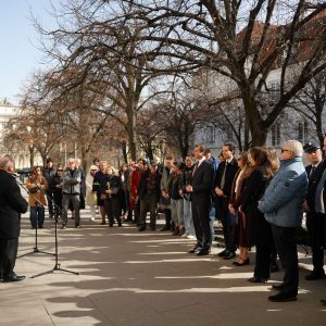Commemoration of the 58th anniversary of the 1968 Polish political crisis at the UW. Credit: Mirosław Kaźmierczak/UW